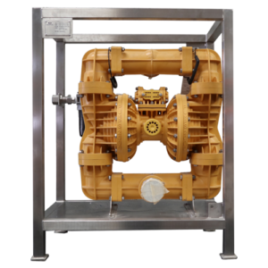 Double diaphragm transfer pump rental with stainless steel frame