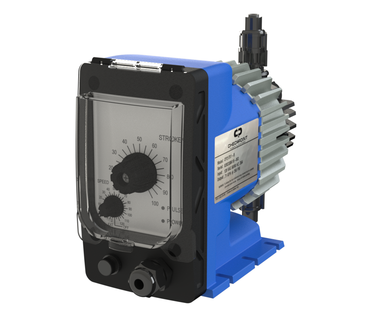 electric dosing pump with digital speed adjustment